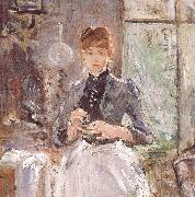 Berthe Morisot At the restaurant oil on canvas